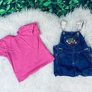 Bundle / lot 2 pieces baby girl 18 months